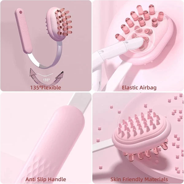 Flexible Extendable Back Scratcher for Women Men, Double Sided Air Cushion Massa