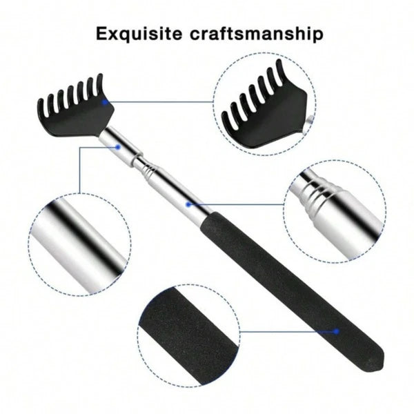 Bear Claw / Rake Back Portable Scratcher Metal Extending Massager Telescopic UK