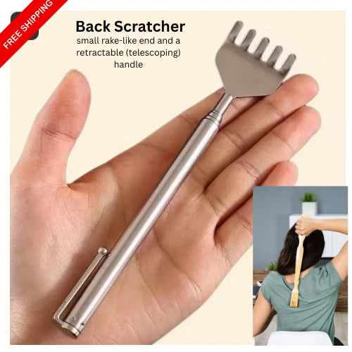 Extendable Back Scratcher Stainless Steel Telescoping Backscratchers Massager