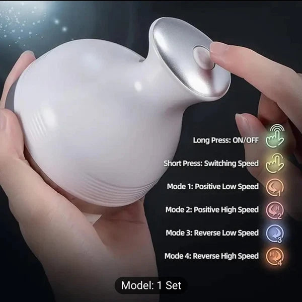 Electric Cordless Hair Scalp Massager with Kneading 84 Massage Nodes, Handheld