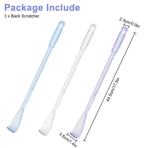 3Pcs Back Scratcher Handheld Claw Extender Body Scraper Massager Easy to Carry