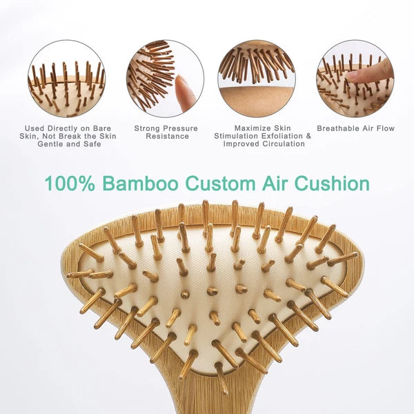 Large Curved Back Scratcher 59 Points Air Cushion Handle Massager for Men Women