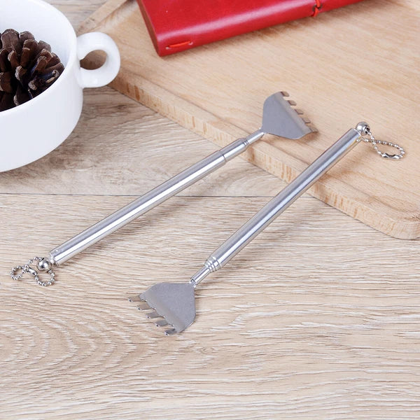 Practical handy adjustable stainless steel back telescopic scratcher massage.vm
