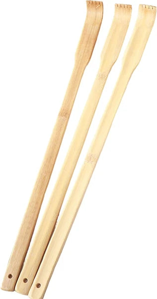3 Pcs Bamboo Back Scratcher 100% Natural Bamboo Back Scratchers Long Handle