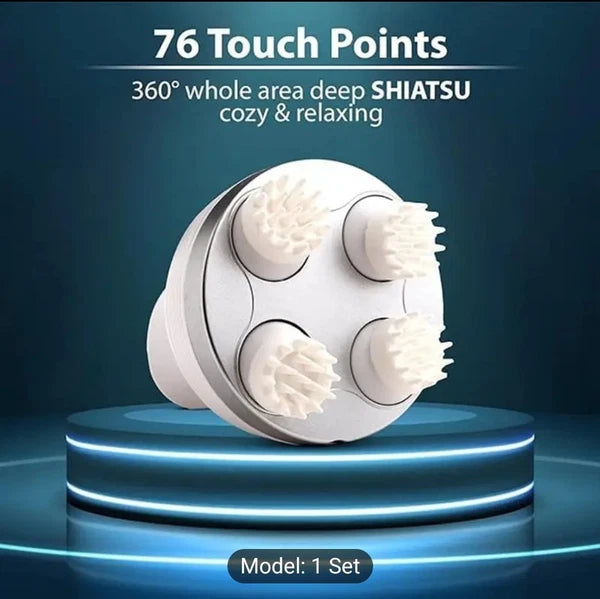 Electric Cordless Hair Scalp Massager with Kneading 84 Massage Nodes, Handheld