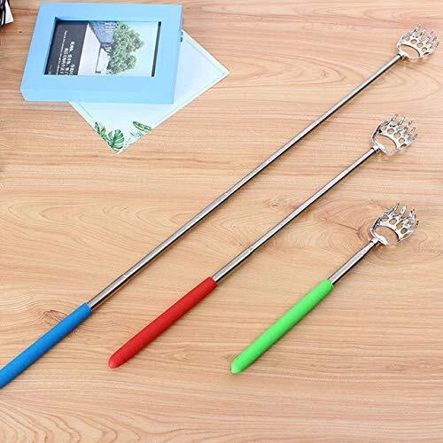 4 Pack Telescopic Back Scratchers Bear Claw Extendable Massage Itching Scratcher