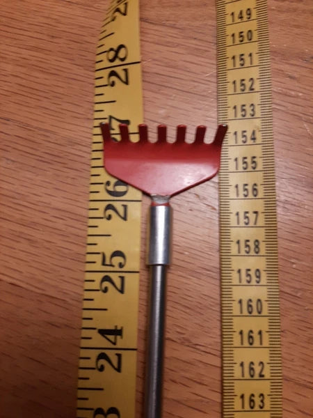 Telescopic Back Scratcher Red Garden Rake - Generic massager 27 inches to 8 in