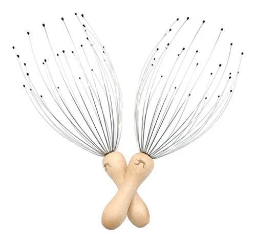 28 Finger Head Scratcher, Head Massager, Scalp Massager, Head Whisk Massager ...