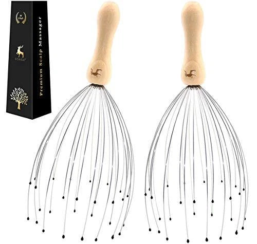 28 Finger Head Scratcher, Head Massager, Scalp Massager, Head Whisk Massager ...