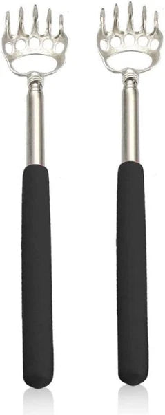 2PCS Back Scratchers, Bear Claw Back Scratcher Extendable Metal Retractable Tele