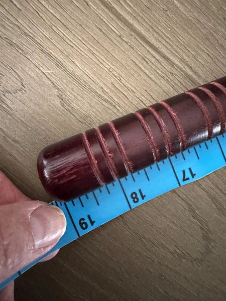 Vintage Brass Hand Shaped Back Scratcher 19" Long with Wood Handle