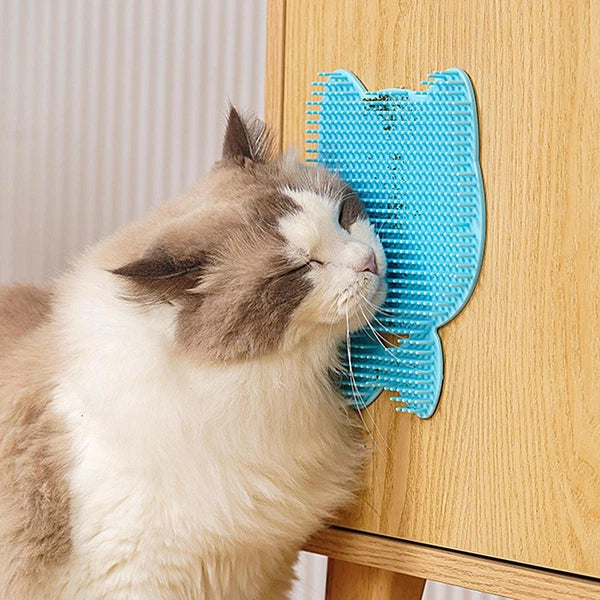 Cat Self Groomer Tool Wall Corner Scratcher Board Cat Massager Board