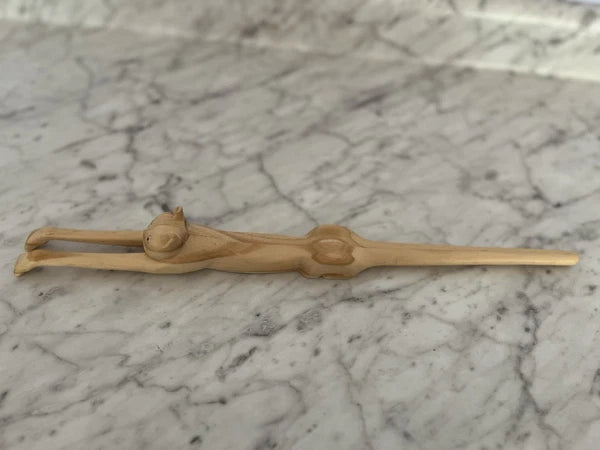 Wooden Cat Shaped Back Scratcher 17” New