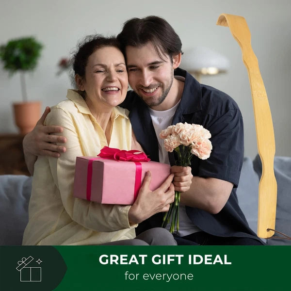 Back Scratcher for Men Women & Kids - 17'' Bamboo Scratchers with Long Handle...