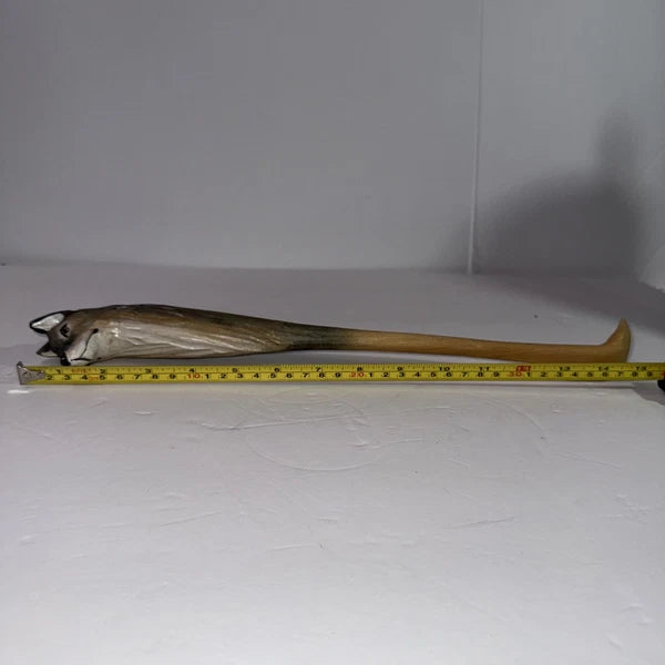 Back Scratcher for Men/Women  Handcrafted Wooden Animal Lover, Wolf Head