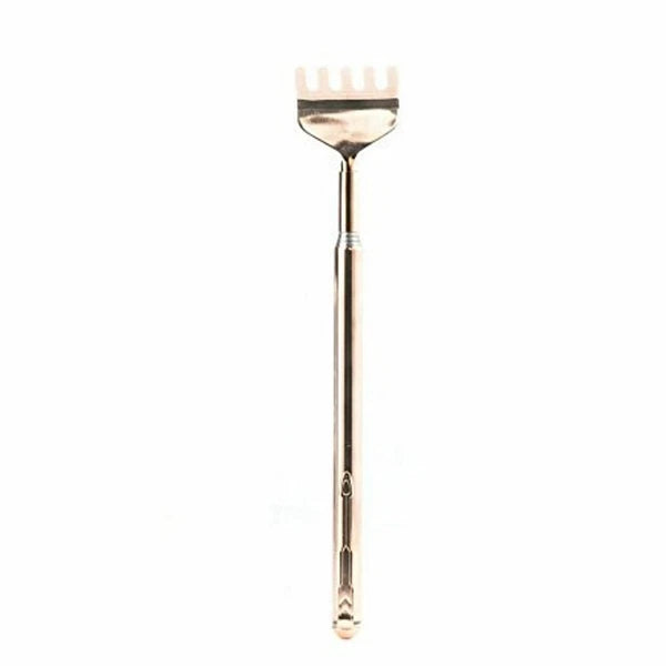 Kikkerland Extendable Copper Back Scratcher Telescopic Handle Portable Gift Idea