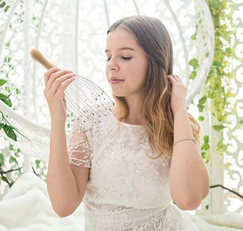 28 Finger Head Scratcher, Head Massager, Scalp Massager, Head Whisk Massager ...