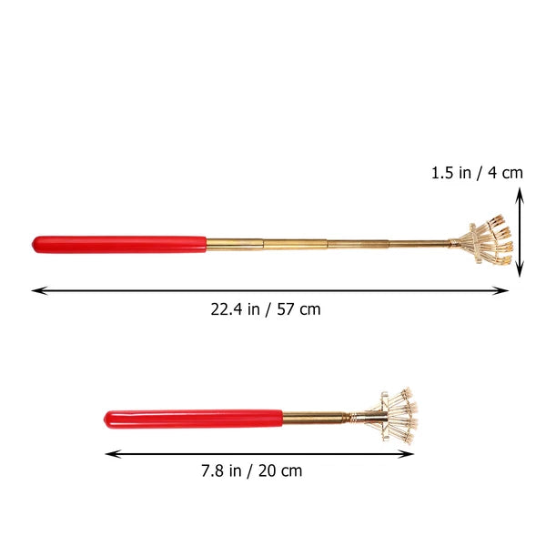 2pcs Extendable Scratcher Back Scratchers Hand Massage for Scratching Back Itch