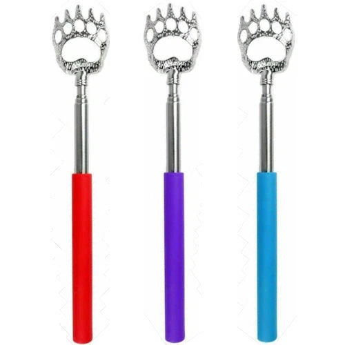 Extendable Claw Back Scratcher - Single Assorted Telescopic Portable 42cm Itch