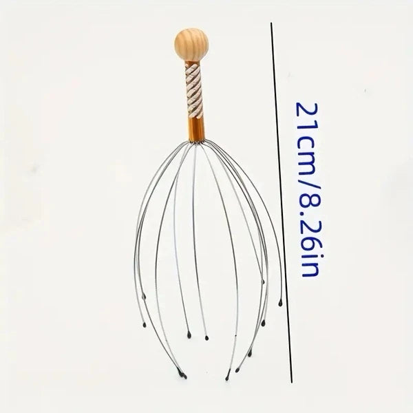 2 x Head Massager Metal Scalp Neck Body Natural Relax Pain Relief Scratcher| UK