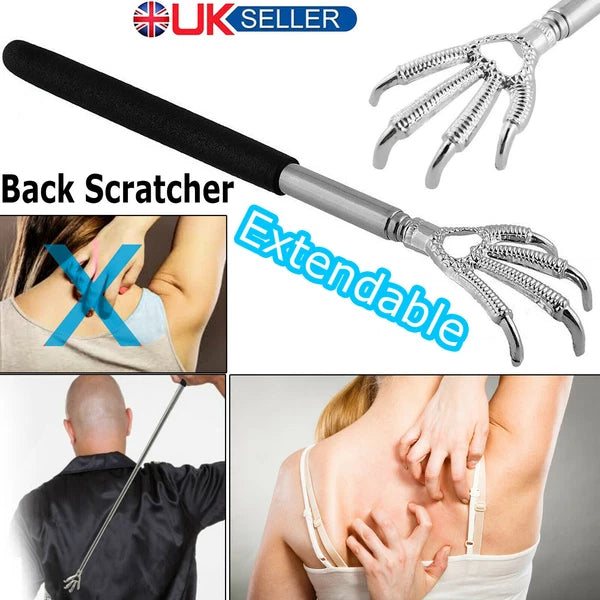 Back Scratcher Stainless Steel Telescopic Retractable Massager Shipped from UK
